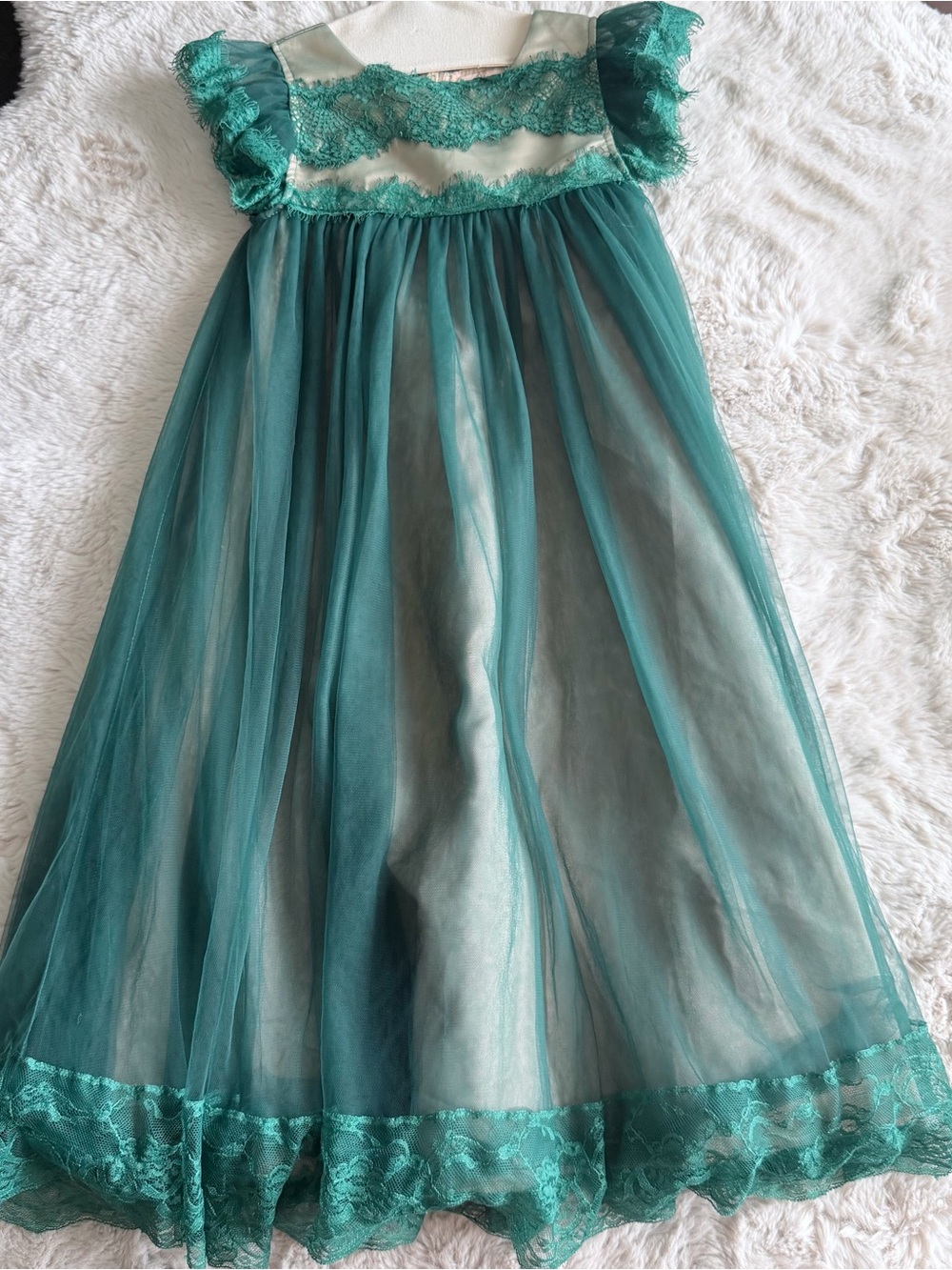 Trish Scully Emerald Green Dress Size 7